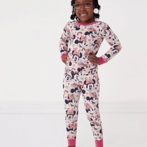 NWT Little Sleepies 4T Disney Minnie Mouse Forever 2 Piece Pajama Set